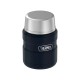 Термос для еды THERMOS KING SK-3000 MMB 0,47L, складная ложка, чёрный арт.: 562876